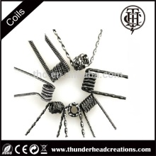 Newest THC Staple Staggered Fused Clapton prebuild coil