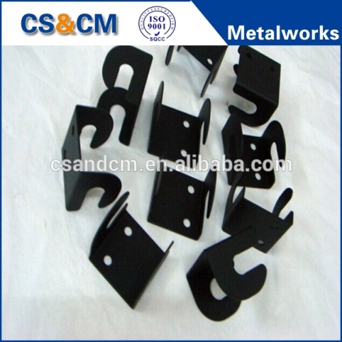 Custom small sheet metal shelf bracket part fabrication