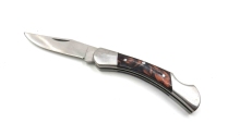 stainless steel pocket knife with naval handle