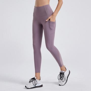 Emakumea Gerri altuko yoga galtzak entrenatzeko leggings