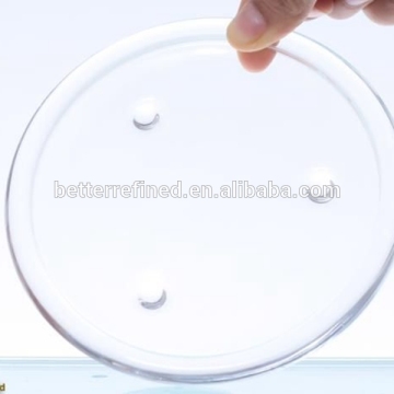 clear glass round coasters