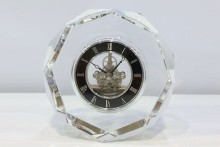 Crystal dimond table clock