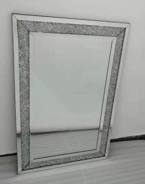 Crystal diamond rectangular Clear Mirror MDF mirror