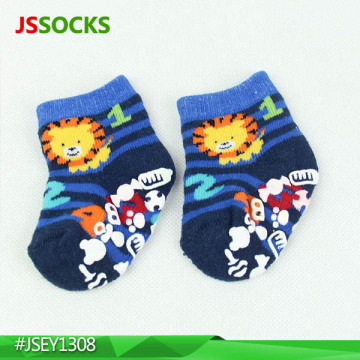 lovely indoor non slip baby socks with funny gel dots