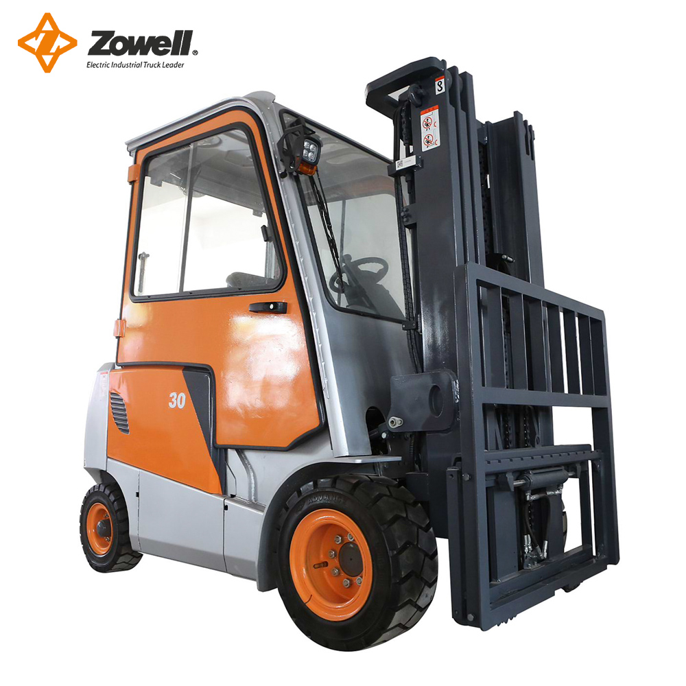 Forklift électrique à 4 roues 3T Utilisation extérieure et intérieure