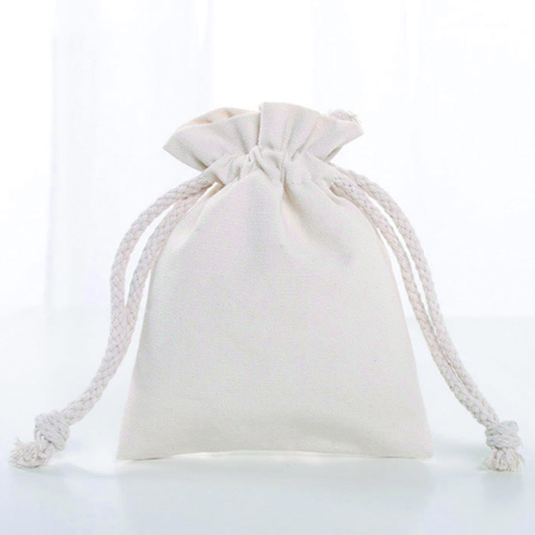 New arrival European market eco friendly cotton jewellery bag canvas jewelry gift storage bag