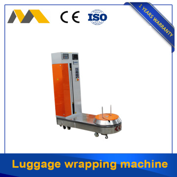 Easy operation luggage overwrapping machine