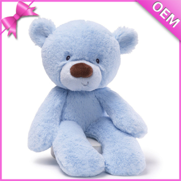 10" Sitting Blue Color Stuffed Plush Bear Teddy, Chubby Bear Plush Toy, Blue Color Teddy Bear