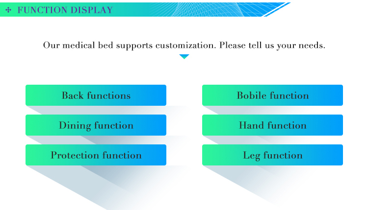 Home Use Multi Functional Manual Hospital Bed For Paralyzed Patients) two Function Hospital Furniture Iron Hospital Bed