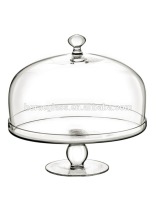 Aristo glass cake bell jar, pedestal cake dome glass