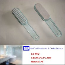 two in one plastic clear Pumice stone bursh