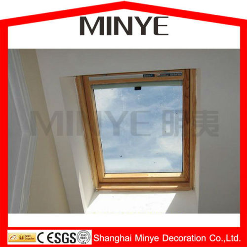 aluminum wooden skylight fixed skylight with blinds