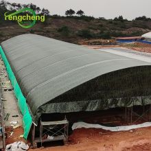 Waterproof pe woven green canvas