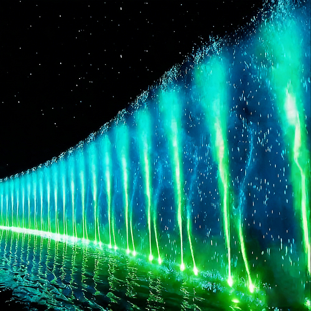 بیرونی آبشار کی خصوصیت outdoor waterfall feature