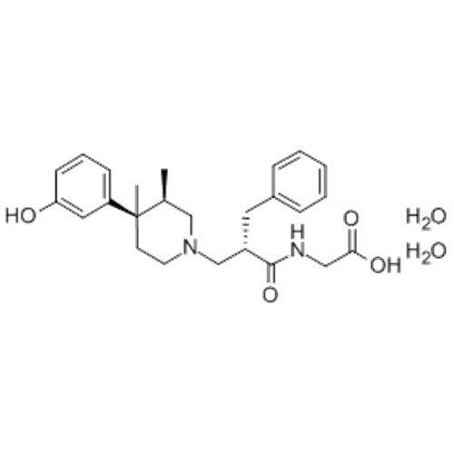 Glycine, N - [(2S) -2 - [[(3R, 4R) -4- (3-hydroxyphényl) -3,4-diméthyl-1-pipéridinyl] méthyl] -1-oxo-3-phénylpropyl] -, hydrate CAS 170098-38-1