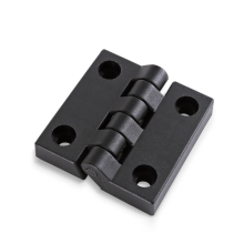 JS.110013 Black Nylon 180-Degree Plastic Hinge for Outdoor Doors and Cabinets
