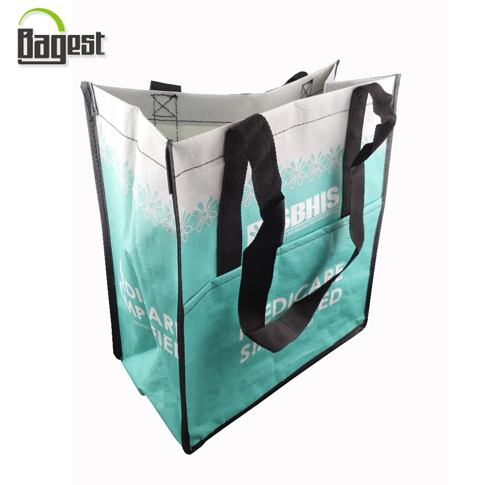 120/140/160/GSM Laminated PP Woven Shopping Bag (bottom low price for supermarket)