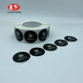 Round Sticker Printing Self-adhesive Gift Label in Roll