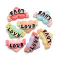 Großhandel Kawaii bunte gemischte Harz Liebe Herz Engel Flatback Cabochon Miniatur Liebe Herz Kunst DIY Handwerk Scrapbooking 17 * 26MM