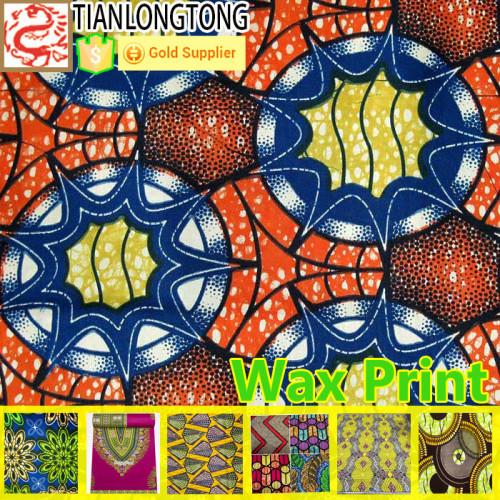 Batik sarong fabric waxed polyester cotton fabric China supplier