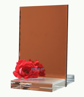 golden orange silver mirror