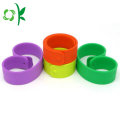 Kẹo màu đơn giản Silicone Slap Bracelet cho quà tặng