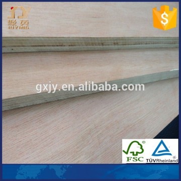Red Meranti faced plywood with poplar core