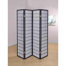 Non-Woven Fabric 3 Panels Folding Wooden Divider Screen