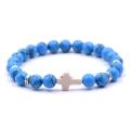 Religious Souvenirs Jewelry 8 MM Stone Beads Bracelet