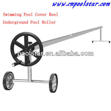 Stainless Steel Pool Cover Reel Swimming Pool Roller Telescopic Tubes Roller