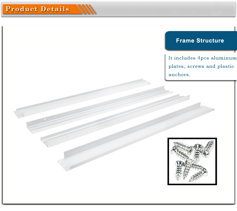 surface mount ceiling frame kit for 620x620 surface mounted led panel light