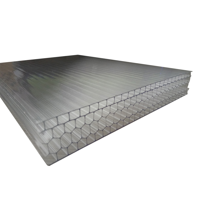 6-14 mm Special structure Honeycomb polycarbonate sheet PC roofing sheet for carports, home design.