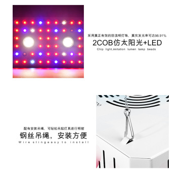 Speictrim Iomlán Diy COB LED Grow Light