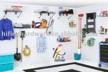 PVC slatwall garage storage system