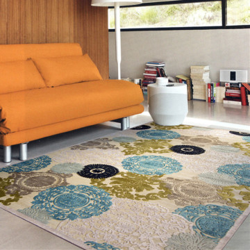 Photo Printed Needle Punched Polyester Fabric Carpet Rug