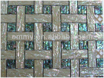 Abalone mother of pearl paper paua shell paper mosaic tile