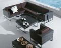 PE Plastic Rattan Sofa Set (SF-024)