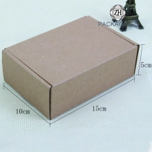 กล่องกระดาษเปล่าสีน้ำตาลขนาดเล็ก