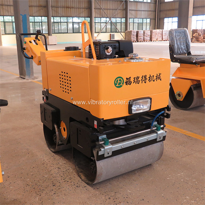 Walk Behind Tandem Drum Vibratory Roller Soil Compactor