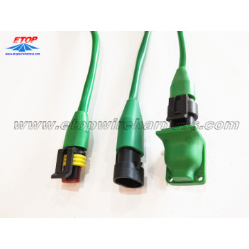 gegoten IP67 waterdichtmakende 2-pins connector 14A