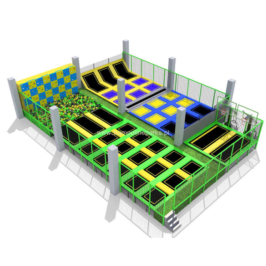 Children Jumping Play  Trampoline Park