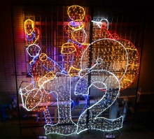 Animated LED Christmas Display: 12 Drummers Drumming