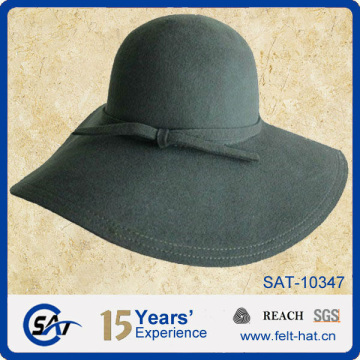 big brim 100% wool felt floppy hat