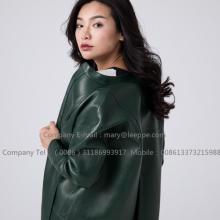 Reversible Double-coloured Sheepskin Leather Coat