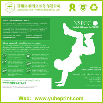 China professional advertising soft cover brochure glossy paper for free flyer templates