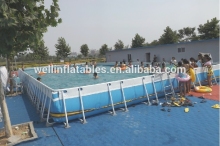 Summer hot sale steel frame fun swimming pool equipment