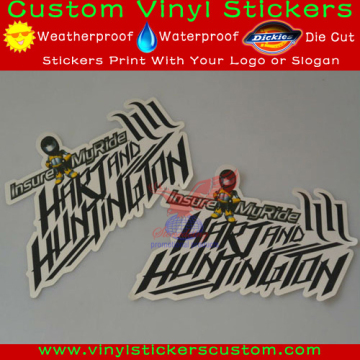 custom die cut vinyl lettering stickers