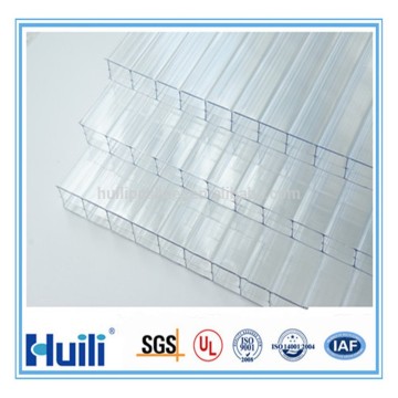 PC 3 Wall 8mm Polycarbonate Hollow Wall Protection Sheet with UV Coating