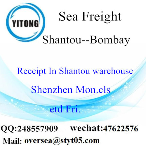 Consolidación de LCL de Shantou Port a Bombay