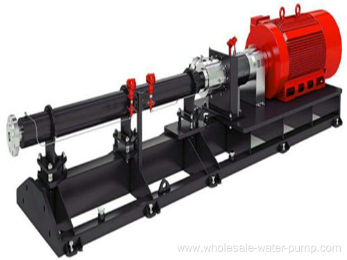 Vertical single screw rotor pump